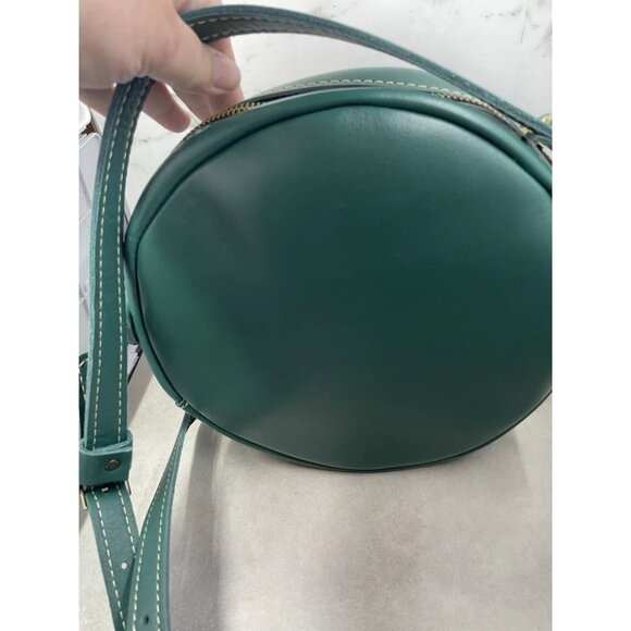 ⚡Portland Leather Women Peacock Imported Goods Circle Handmade Crossbody Bag - Picture 2 of 12